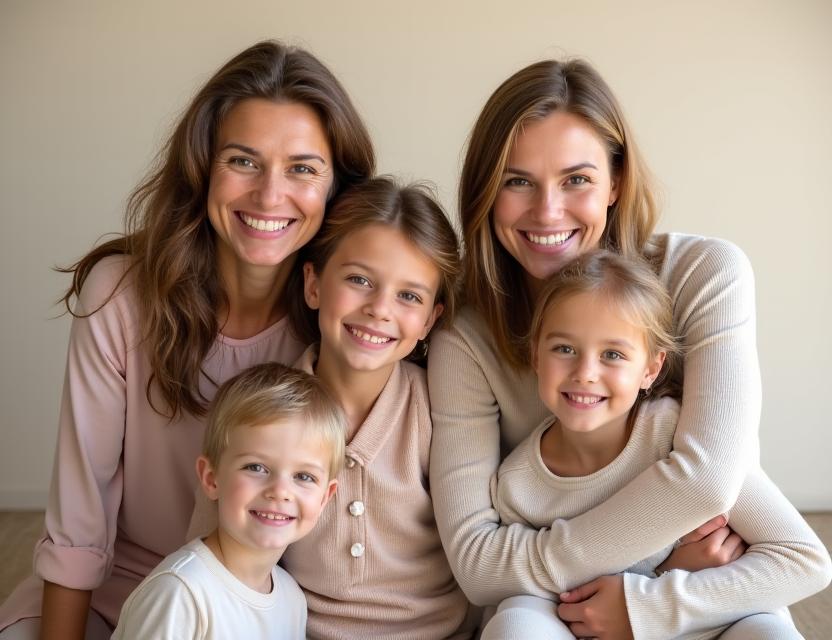 Beautiful family portrait session at ThistleFrame Studios